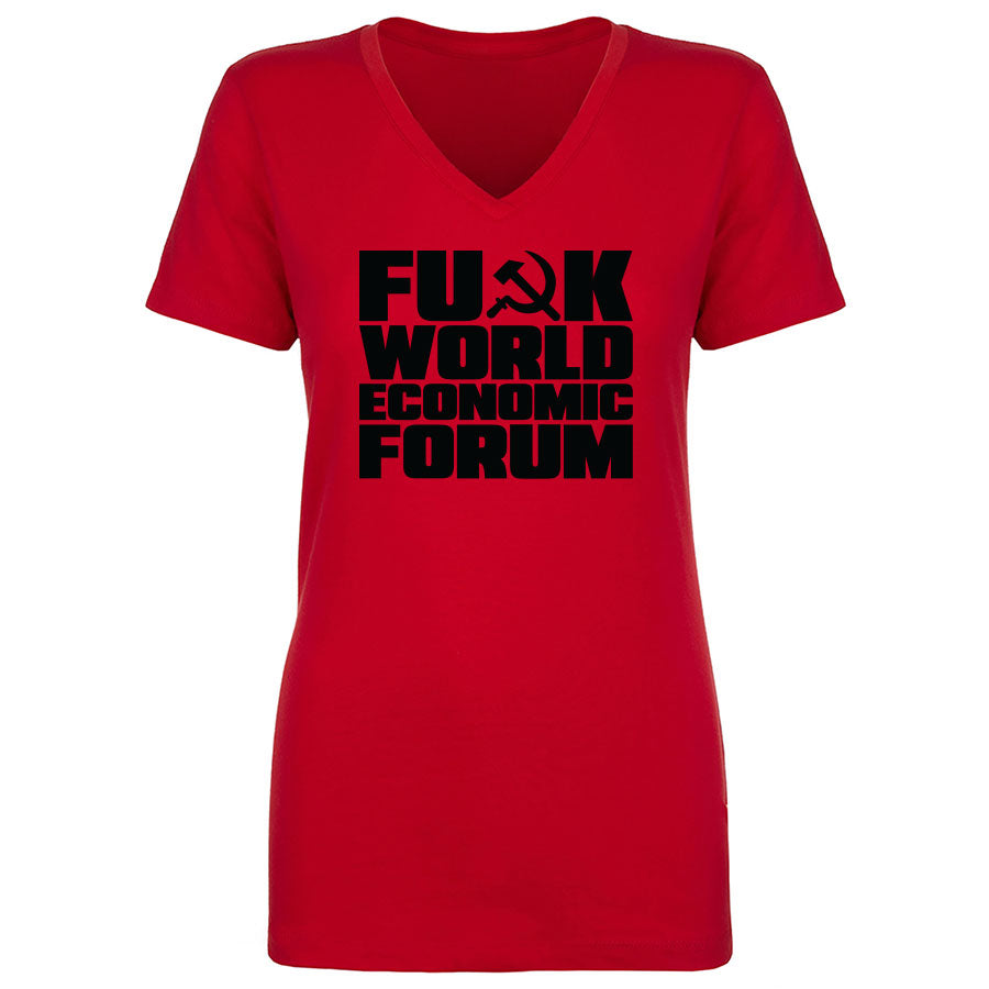 TFHBP - FU@K WORLD ECONOMIC FORUM - Women's V-Neck