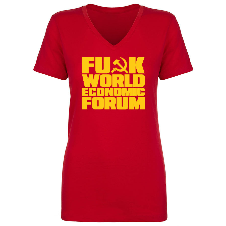 TFHBP - FU@K WORLD ECONOMIC FORUM - Women's V-Neck