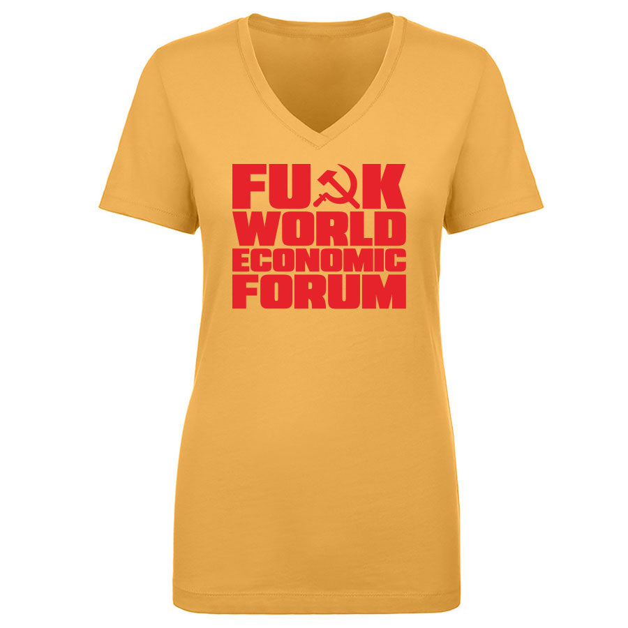TFHBP - FU@K WORLD ECONOMIC FORUM - Women's V-Neck