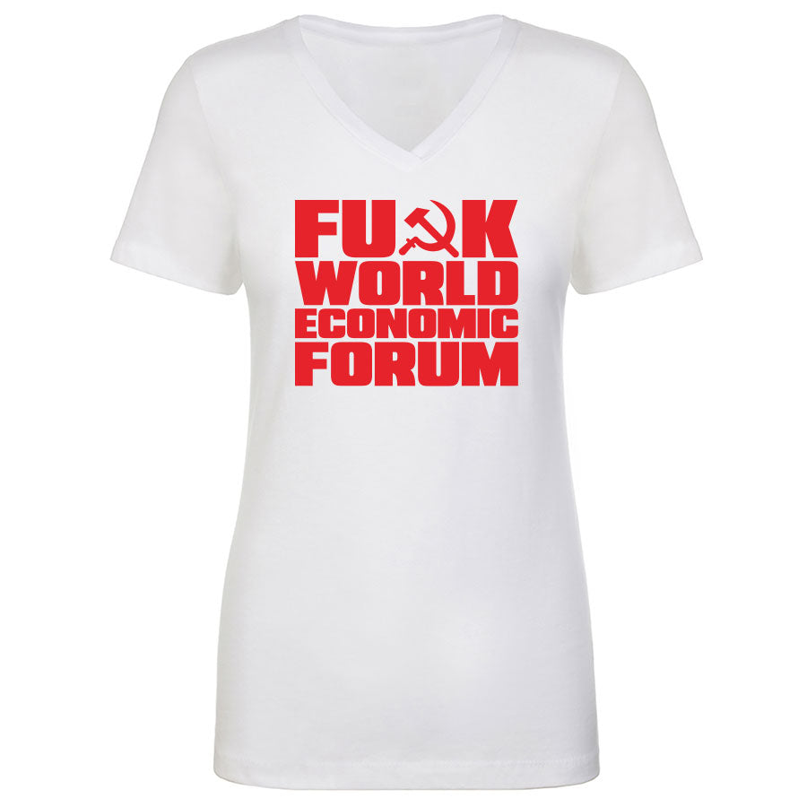 TFHBP - FU@K WORLD ECONOMIC FORUM - Women's V-Neck