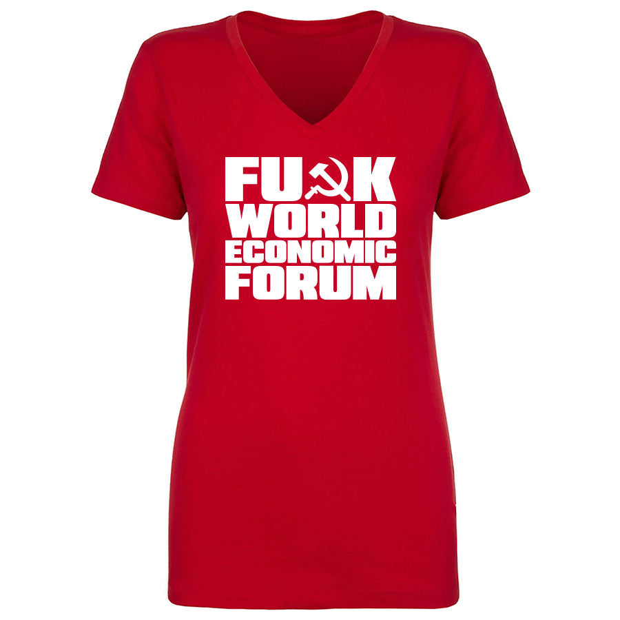 TFHBP - FU@K WORLD ECONOMIC FORUM - Women's V-Neck