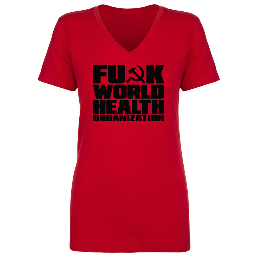 TFHBP - FU@K WORLD HEALTH ORG - Women's V-Neck