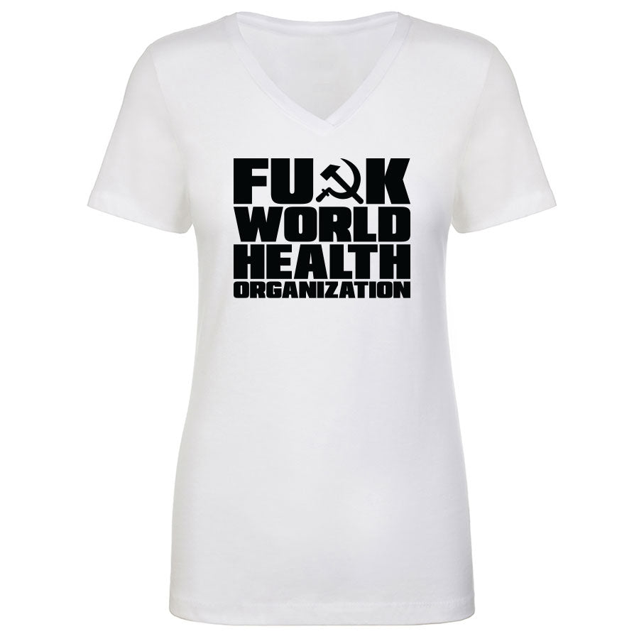 TFHBP - FU@K WORLD HEALTH ORG - Women's V-Neck