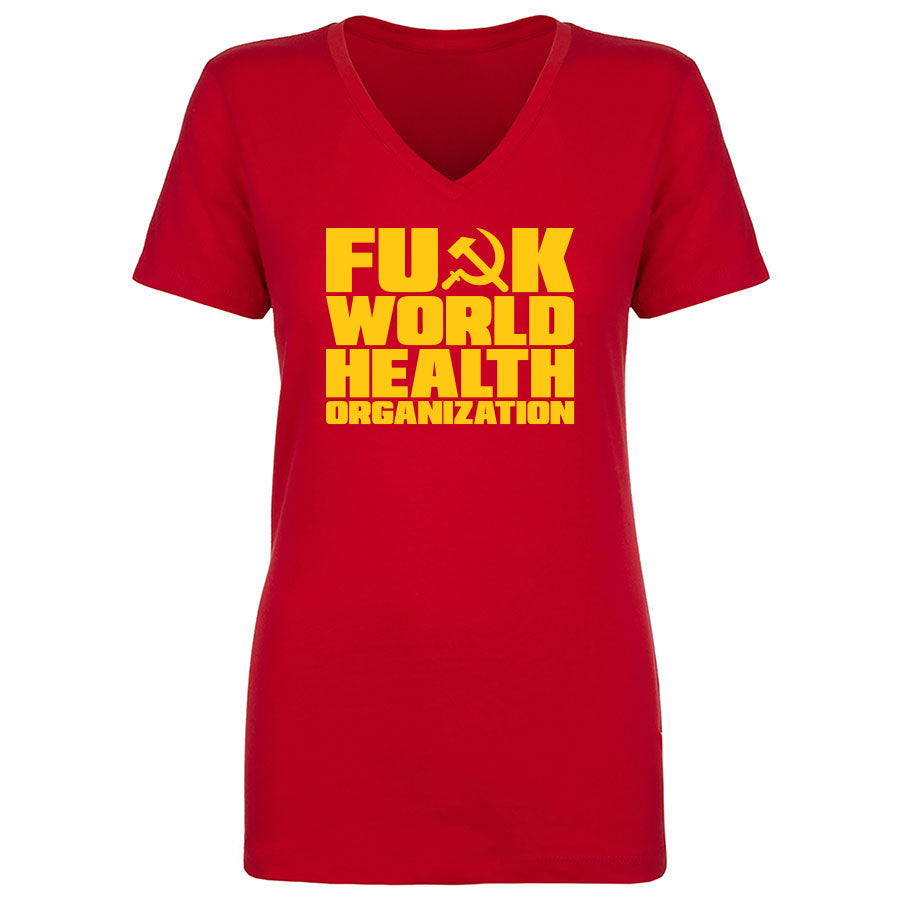 TFHBP - FU@K WORLD HEALTH ORG - Women's V-Neck