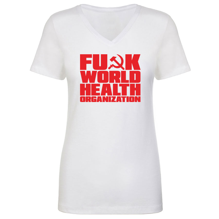 TFHBP - FU@K WORLD HEALTH ORG - Women's V-Neck