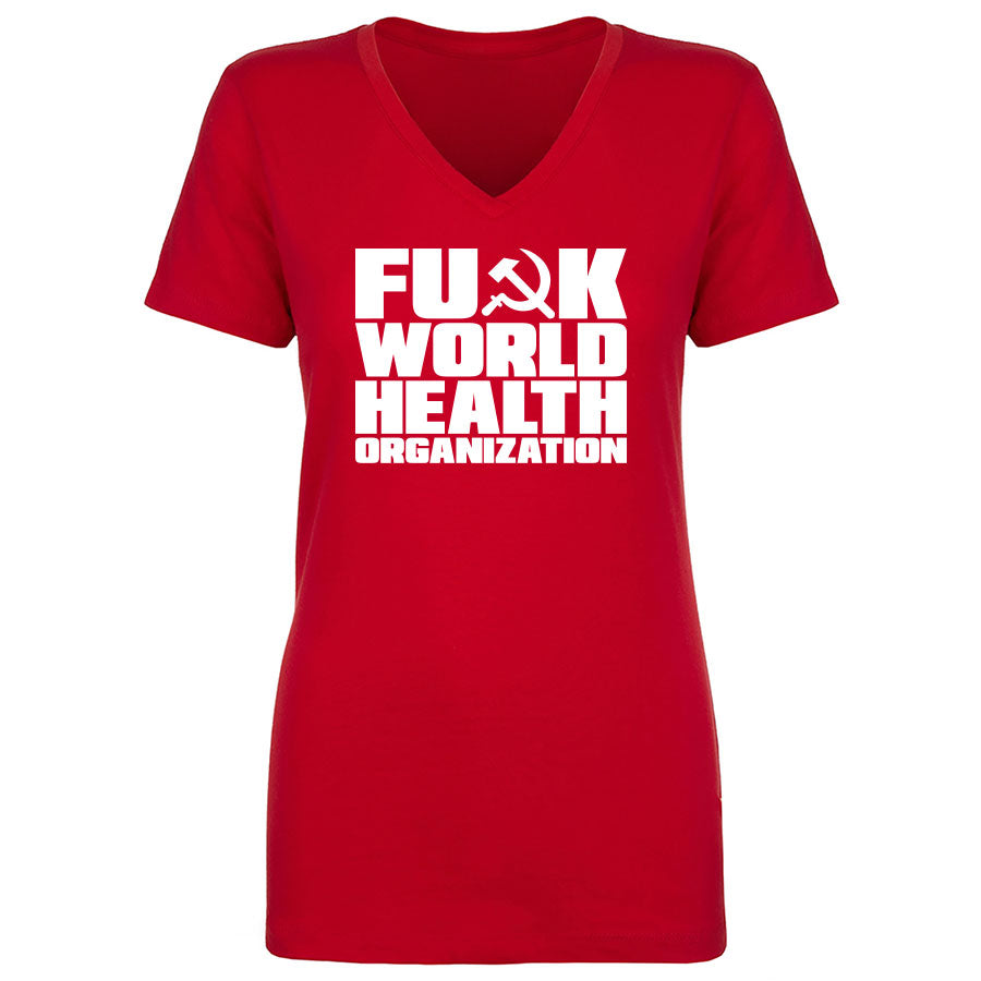 TFHBP - FU@K WORLD HEALTH ORG - Women's V-Neck