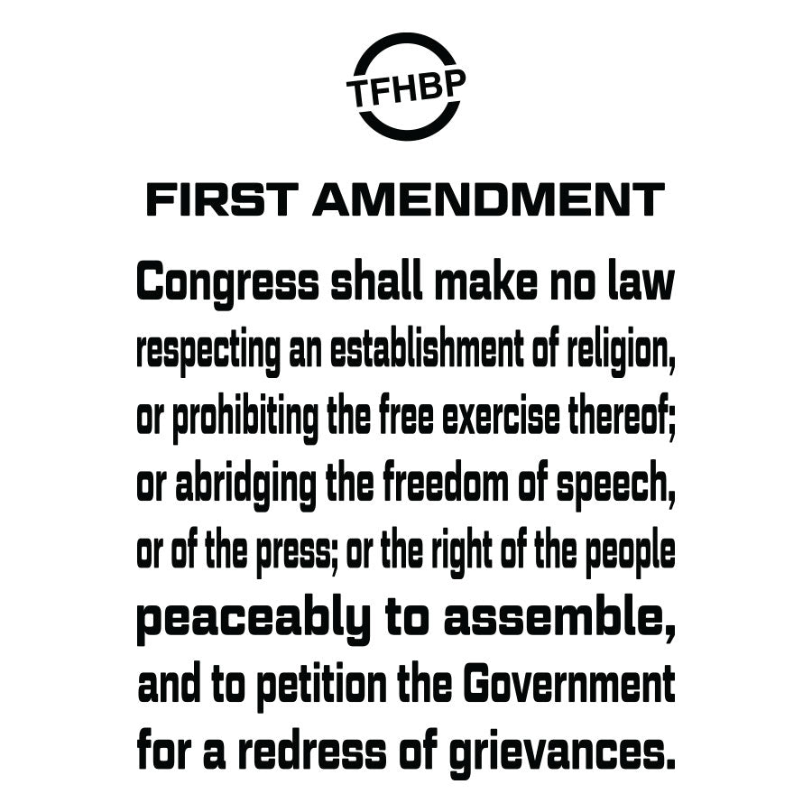 TFHBP - FREE HUMAN BEING - First Amendment Edition - Men's Hoodie