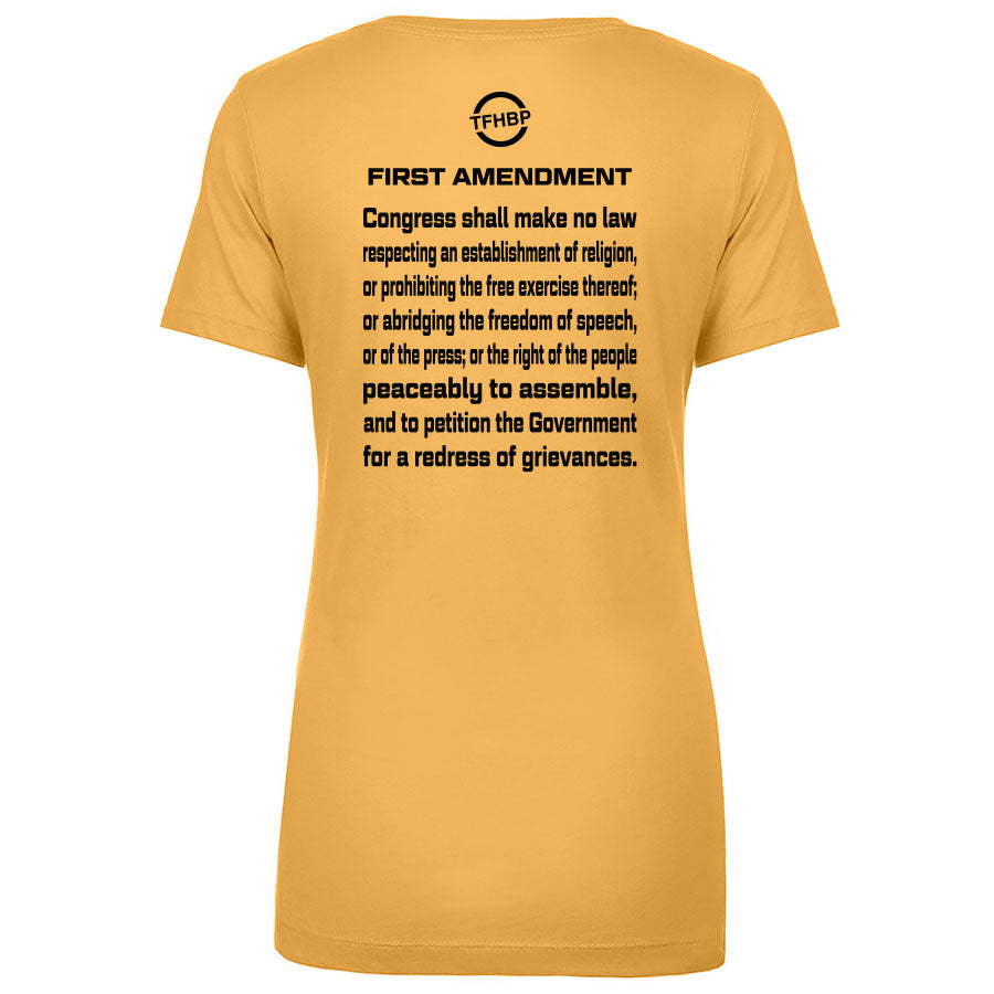 TFHBP - FREE HUMAN BEING - First Amendment Edition - Women's V-Neck