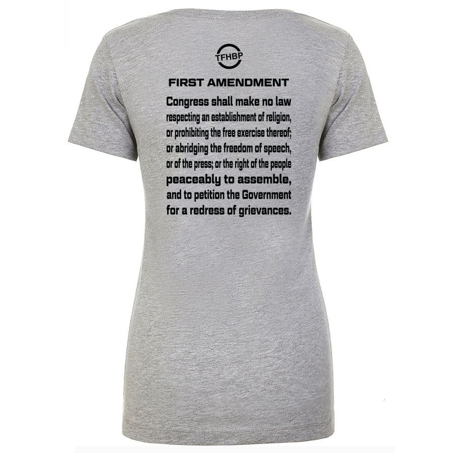 TFHBP - FREE HUMAN BEING - First Amendment Edition - Women's V-Neck