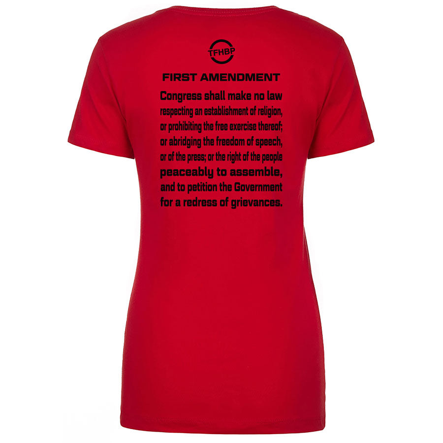 TFHBP - FREE HUMAN BEING - First Amendment Edition - Women's V-Neck