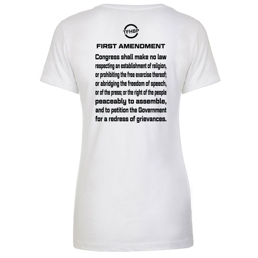 TFHBP - FREE HUMAN BEING - First Amendment Edition - Women's V-Neck