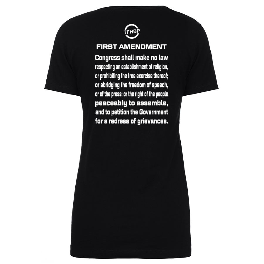 TFHBP - FREE HUMAN BEING - First Amendment Edition - Women's V-Neck