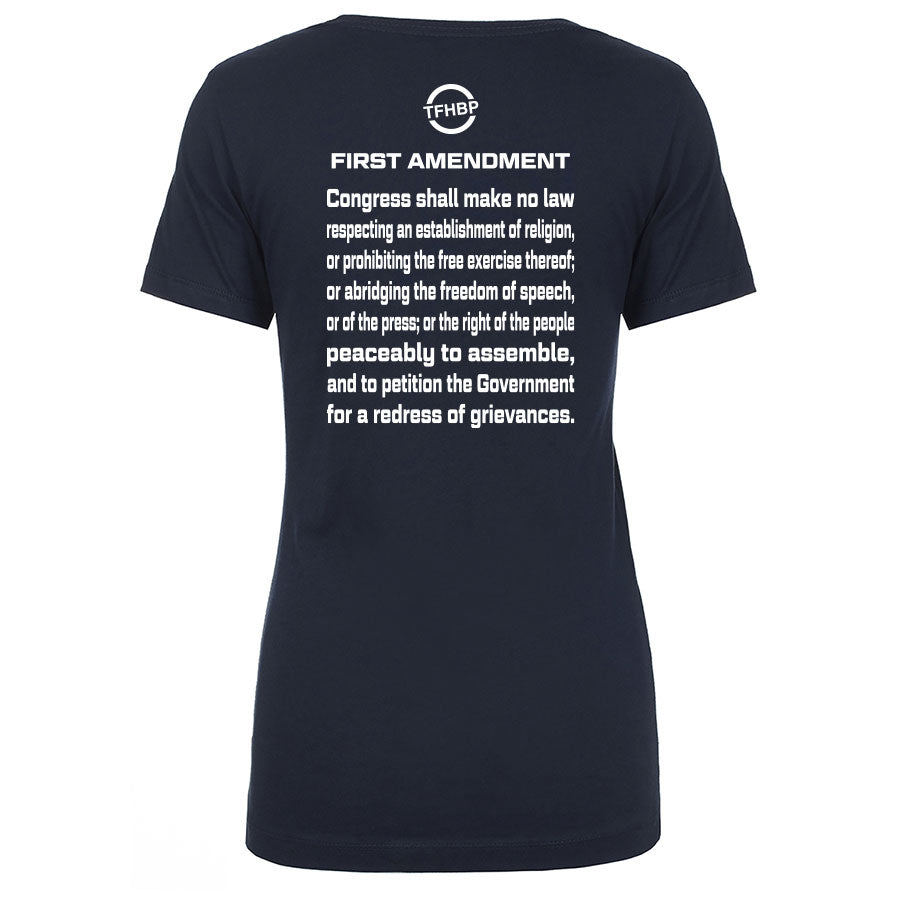 TFHBP - FREE HUMAN BEING - First Amendment Edition - Women's V-Neck