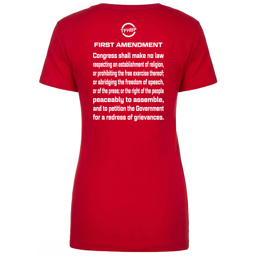 TFHBP - FREE HUMAN BEING - First Amendment Edition - Women's V-Neck