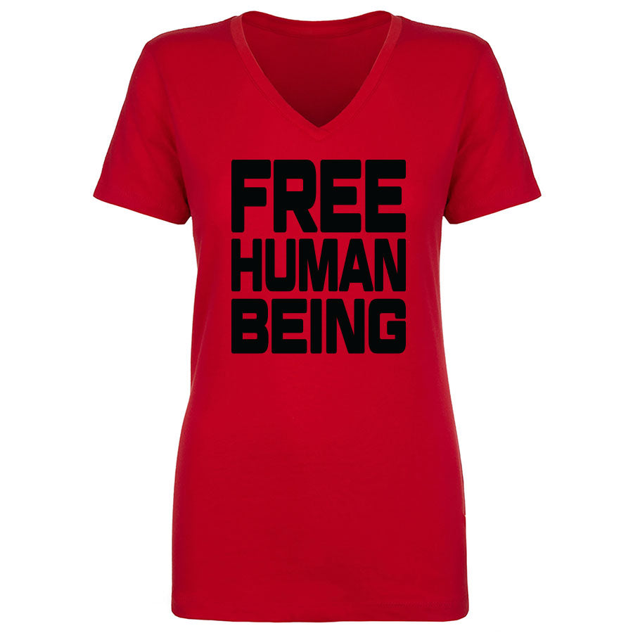 TFHBP - FREE HUMAN BEING - First Amendment Edition - Women's V-Neck