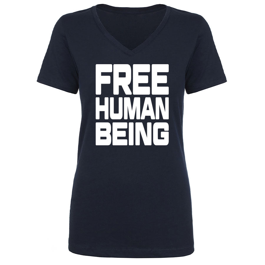 TFHBP - FREE HUMAN BEING - First Amendment Edition - Women's V-Neck