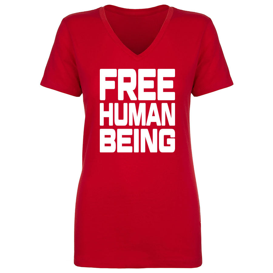 TFHBP - FREE HUMAN BEING - First Amendment Edition - Women's V-Neck