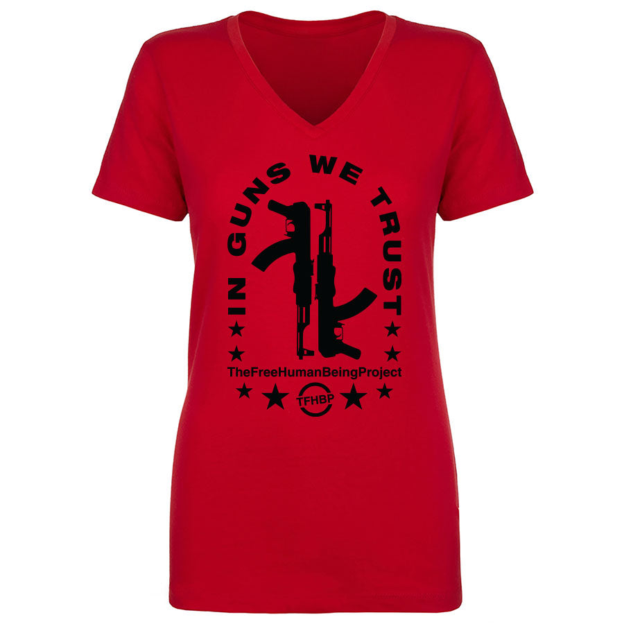 TFHBP - IN GUNS WE TRUST - Women's V-Neck