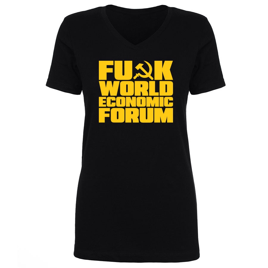 TFHBP - FU@K WORLD ECONOMIC FORUM - Women's V-Neck