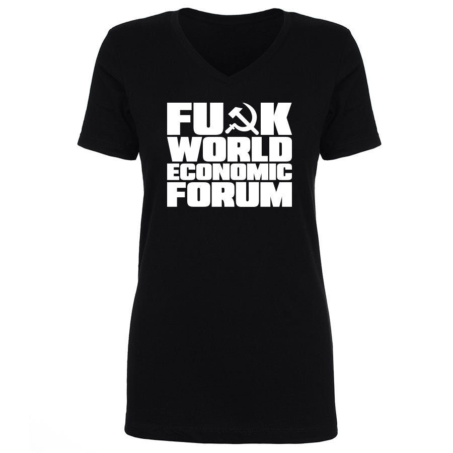 TFHBP - FU@K WORLD ECONOMIC FORUM - Women's V-Neck