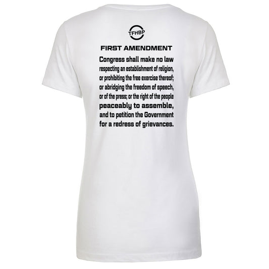 TFHBP - FREE HUMAN BEING - First Amendment Edition - Women's V-Neck